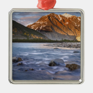 Kanada, British Columbia, Alsek River Valley. 2 Julgransprydnad Metall