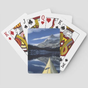 Kanada, British Columbia, Banff. Kayak för proa på Casinokort