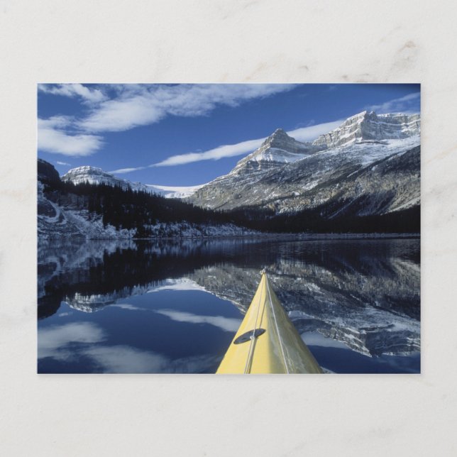 Kanada, British Columbia, Banff. Kayak för proa på Vykort (Framsida)