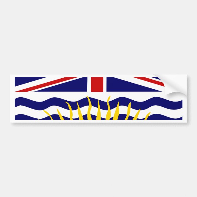 Kanada British Columbia flagga Bildekal (Framsidan)