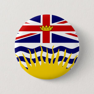 Kanada British Columbia flagga Knapp