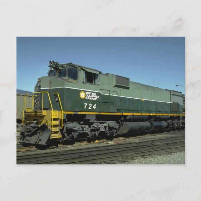 Kanada, British Columbia, Ry MLW M630 Vykort (Framsida)