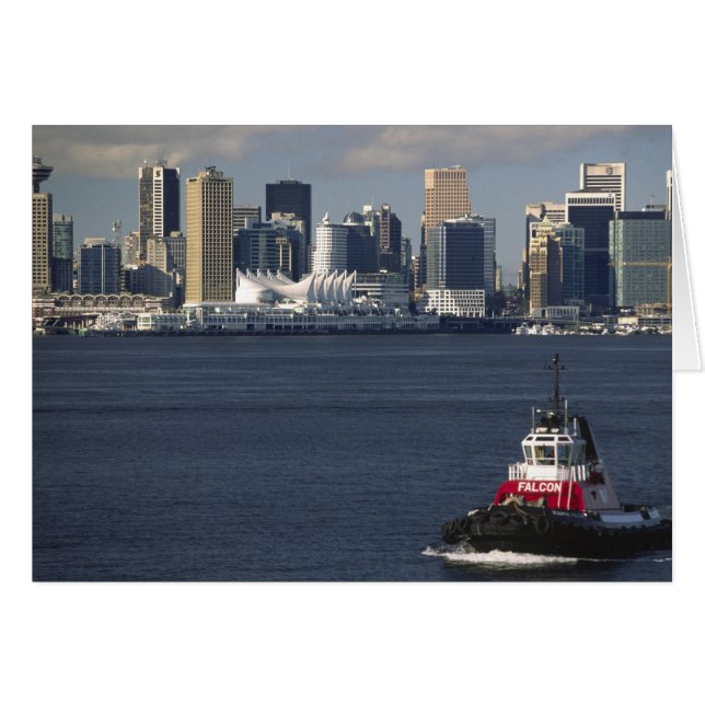 Kanada, British Columbia, Vancouver. Downtown Hälsningskort (Framsidan Horizontal)
