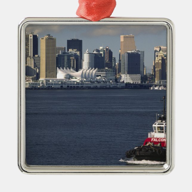 Kanada, British Columbia, Vancouver. Downtown Julgransprydnad Metall (Framsidan)