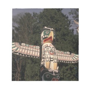 Kanada, British Columbia, Vancouver.  Infödd Anteckningsblock
