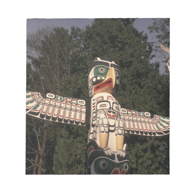 Kanada, British Columbia, Vancouver.  Infödd Anteckningsblock (Framsida)