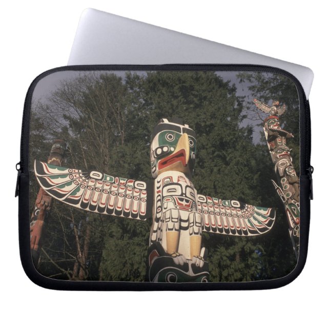 Kanada, British Columbia, Vancouver.  Infödd Laptop Sleeve (Framsidan)