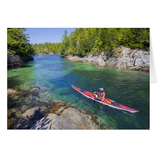 Kanada, British Columbia, Vancouver Island. Hav 2 Hälsningskort (Framsidan Horizontal)