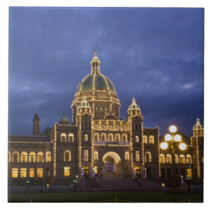 KANADA, British Columbia, Victoria. Kväll Kakelplatta