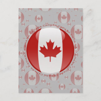 Kanada Bubble Flagga Vykort