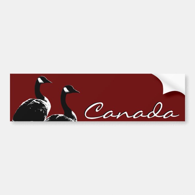 Kanada Bumper Sticker Canada Geese Stickers Bildekal (Framsidan)
