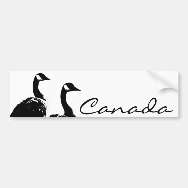 Kanada Bumper Sticker Canada Geese Stickers Bildekal (Framsidan)
