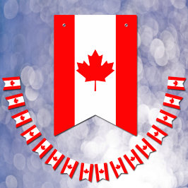 Kanada bunting flaggor, kanadensiska flagga-bander vimplar