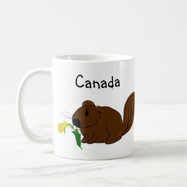 Kanada Busy Beaver Kaffemugg (Vänster)