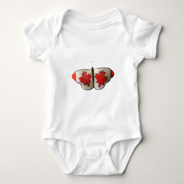 Kanada Butterfly Tee Shirt (Framsida)