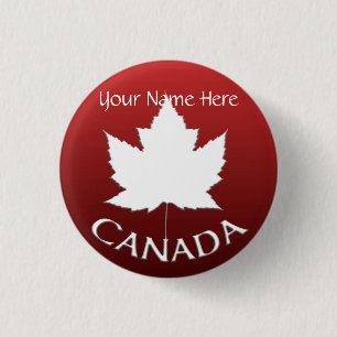 Kanada Buttons Anpassningsbar Canada Maple Löv But Knapp