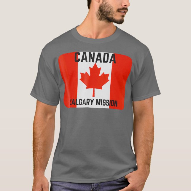 Kanada Calgary LDS Mormon Uppdrag T Shirt (Framsida)