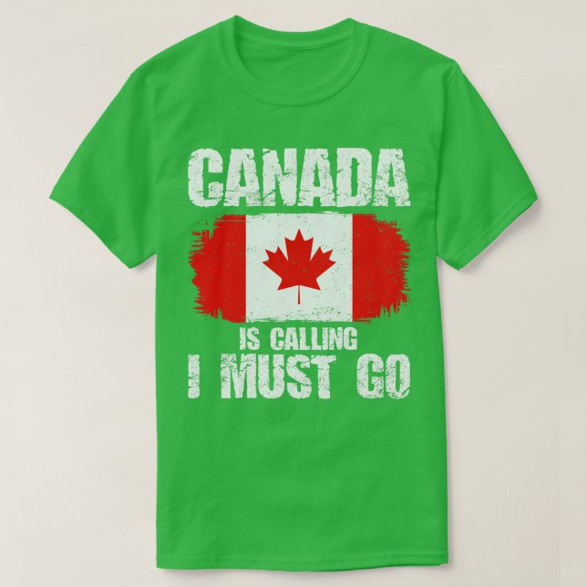 Kanada Canadian Flagga Travel T Shirt (Design framsida)