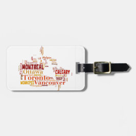 Kanada Cities Ord Art Bagagebricka