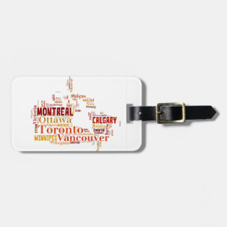 Kanada Cities Ord Art Bagagebricka