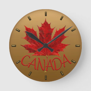 Kanada Clock Canada Souvenir Wall Clocks Customize Rund Klocka