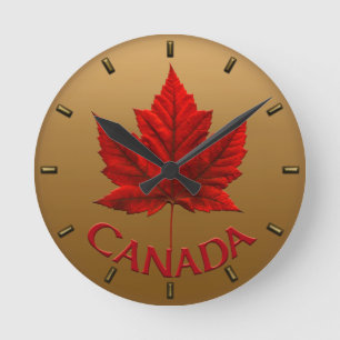 Kanada Clock Canada Souvenir Wall Clocks Customize Rund Klocka
