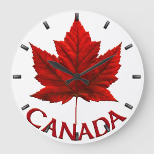 Kanada Clock Canada Souvenir Wall Clocks & Gifts Stor Klocka