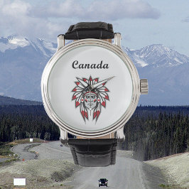 Kanada Colorful Native Indian Chief Armbandsur