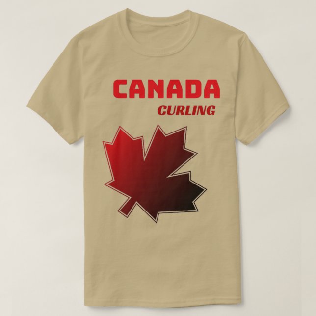 Kanada Curling 24 T Shirt (Design framsida)