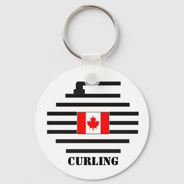 Kanada Curling Nyckelring (Framsida)