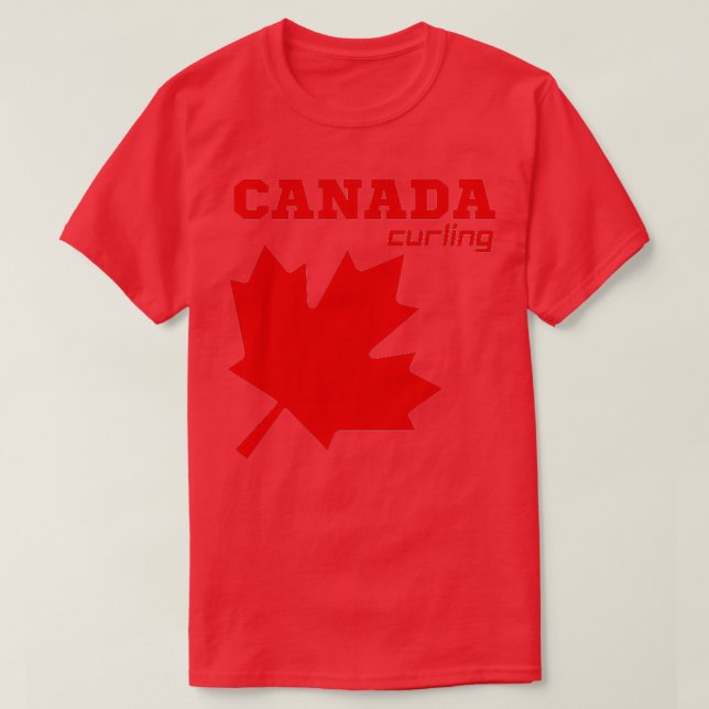 Kanada Curling T Shirt (Design framsida)