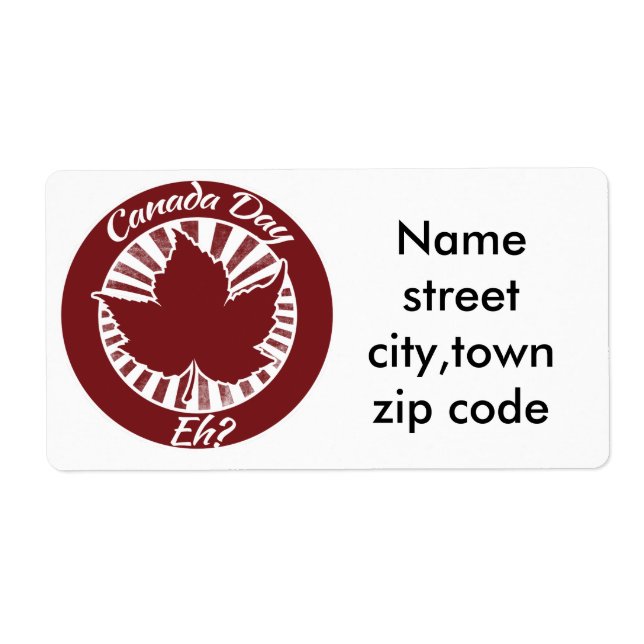 Kanada dag eh fraktsedel (Framsidan)