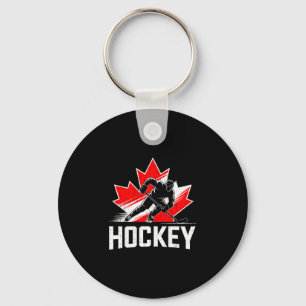 Kanada dag hockey patriotisk lönnlöv kanadensisk nyckelring