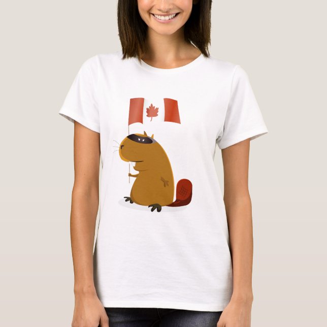 Kanada dagbäver t-shirt (Framsida)