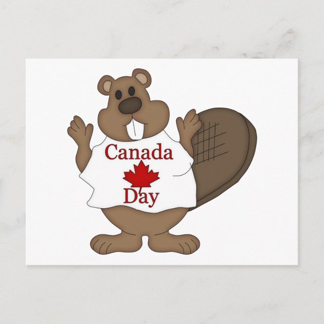 Kanada-dagen Beaver-tröjor och gåvor Vykort (Framsida)