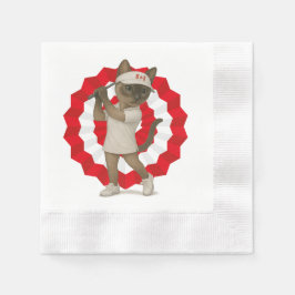 Kanada-dagen för Golf Golfer som kärlek Cat Pappersservett