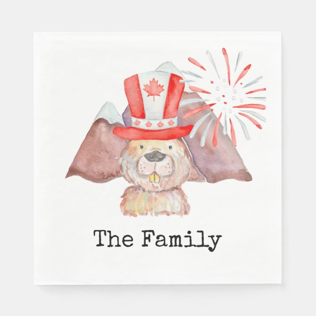 Kanada-dagen Pappersservett (Framsidan)