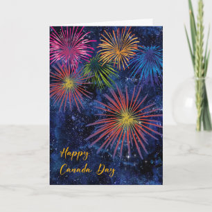 Kanada-dagskort med Fireworks Kort