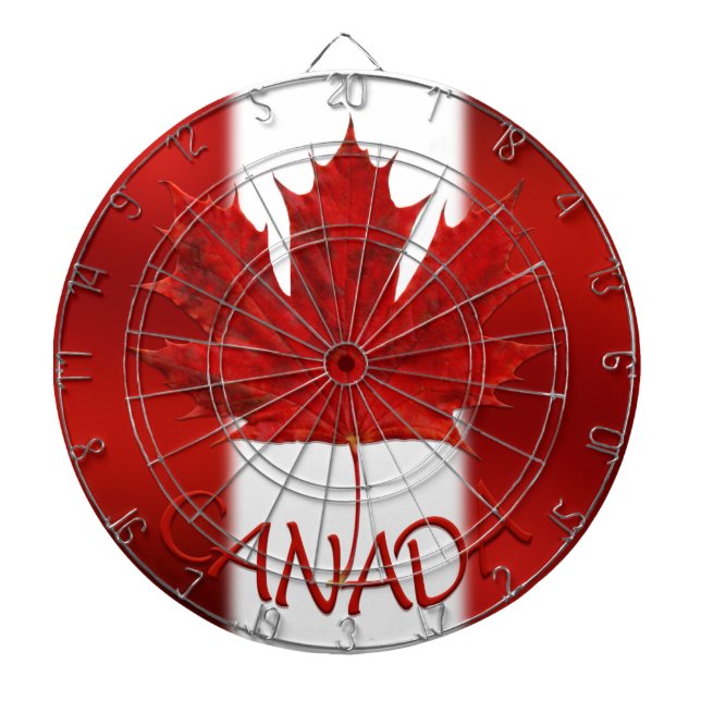 Kanada Dartboard Canada Flagga Souvenir Dartboard Piltavla (Framsidan)