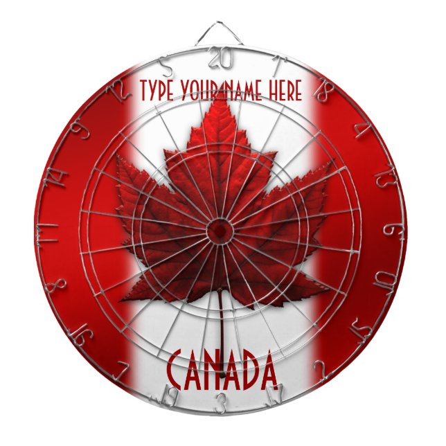 Kanada Dartboard Canada Flagga Souvenir Dartboard Piltavla (Framsidan)