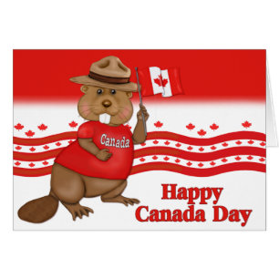 Kanada Day Beaver Hälsningskort