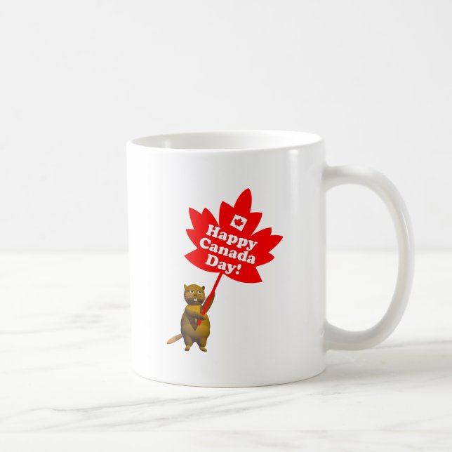 Kanada Day Beaver och Maple Löv Kaffemugg (Höger)