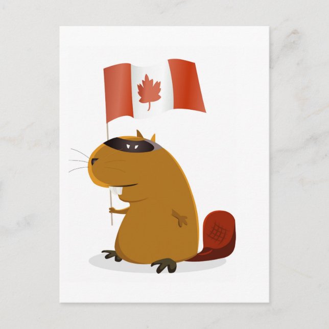 Kanada Day Beaver Vykort (Framsida)