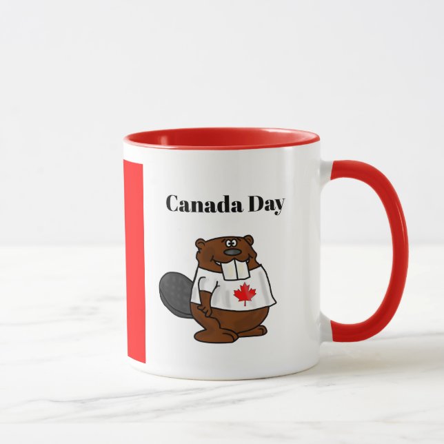 Kanada Day Cute Beaver Mugg (Höger)