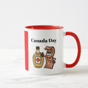 Kanada Day Maple Syrup och Bacon Mugg