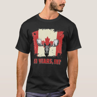 Kanada Day Moose Canadian Flagga 151 Years T Shirt