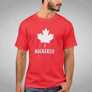 Kanada Day Red White Canadian Flagga Maple Löv Nam T Shirt