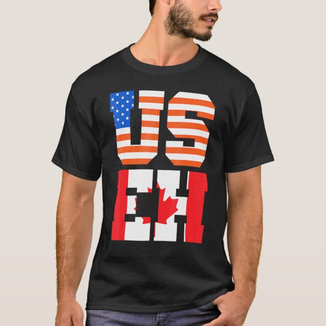 Kanada Day Usa Canadian Citizen America Flagga Can T Shirt (Framsida)