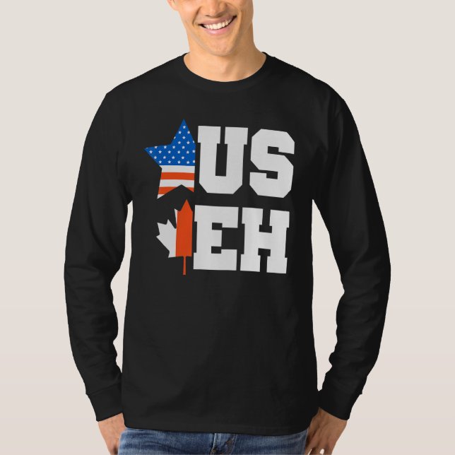 Kanada Day Usa Canadian Citizen America Flagga Can T Shirt (Framsida)