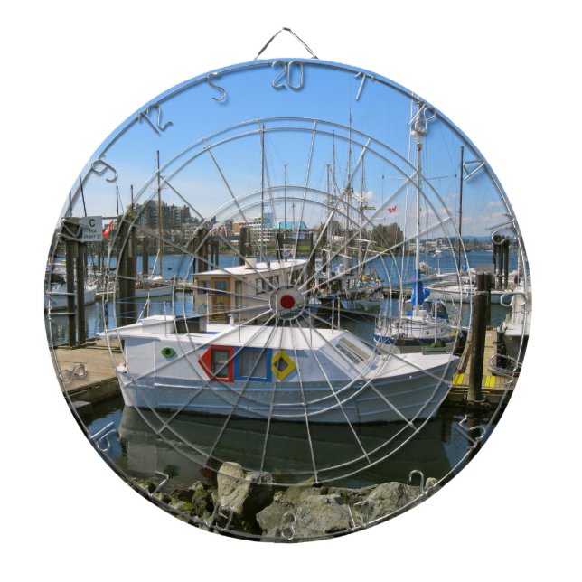 KANADA den inre hamnen, Victoria, pil stiger Darttavla (Framsidan)